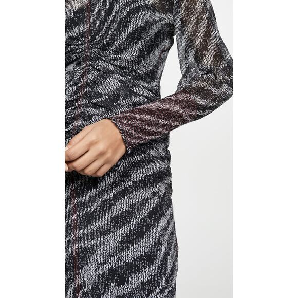 Rag & Bone NWT Maris Mini Dress Black Multi Size 10 - Picture 6 of 10